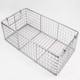 Customized rectangular 304 stainless steel storage basket cleaning basket fried dough stick basket disinfection basket drain basket large hole mesh frame