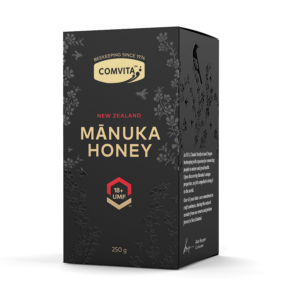 新西兰进口康维他comvita天然高活性manuka18+麦卢卡蜂蜜250g礼盒 - 图1