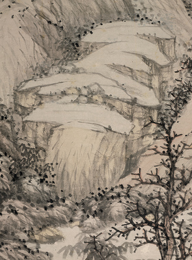 高清复制沈周魏园雅集图山水画