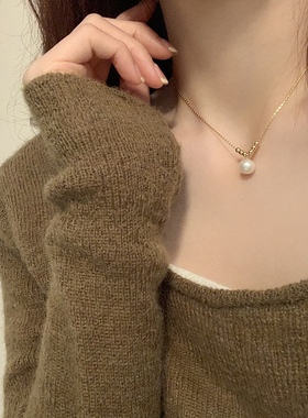 高级感复古项链女锁骨链ins小众设计仙气质百搭日常通勤森系清新