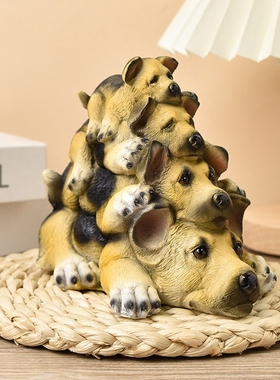 简约可爱小狗存钱罐奇趣装饰摆件