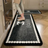 Light luxury small fragrance kitchen floor mat non-slip long strip carpet waterproof and oil-proof scrubbable household floor mats stain-resistant