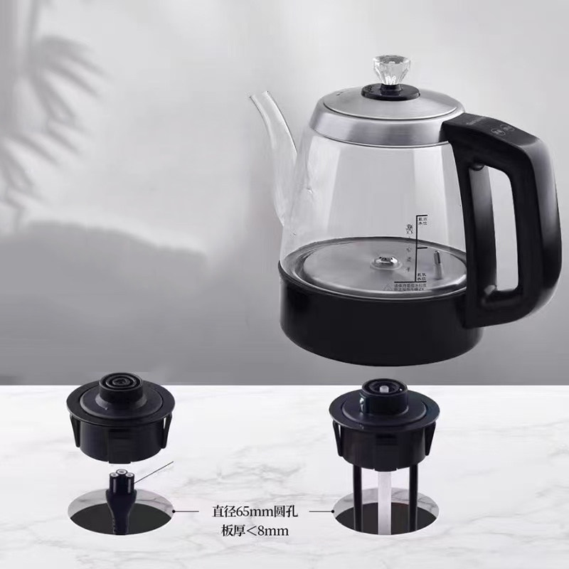 电茶炉岩板石头茶桌全自动上水壶底进水隐藏嵌入式两孔三孔智速