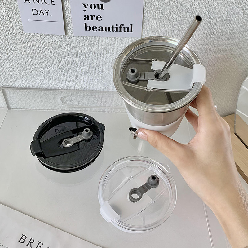 ins风杯盖可插吸管密封硅胶盖防漏防尘透明单独盖子通用水杯配件,淘宝优惠券,粉丝福利购,淘宝优惠卷