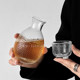 Chinese style hammer pattern teacup teapot set