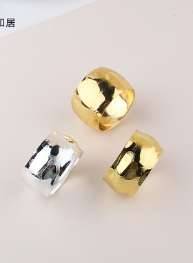 酒店口布圈金属西餐扣镂空摆件