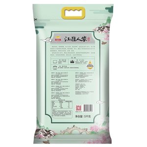 金龙鱼江淮人家粳米5千克/袋大米水稻精选蛋白营养美味能量透明