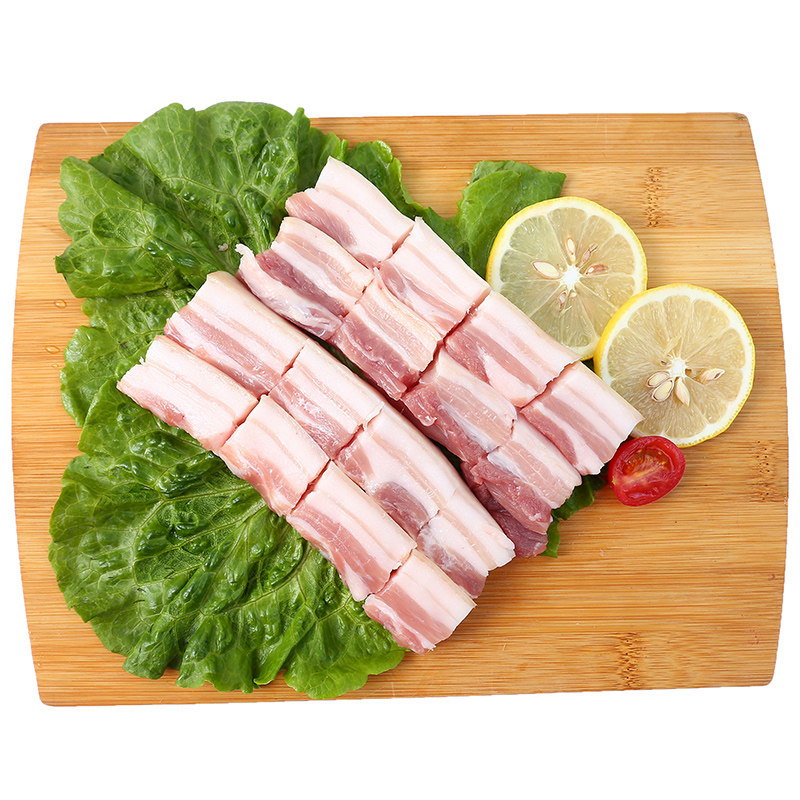 冰鲜茂佳黑猪红烧肉块生300g五花肉食品新鲜猪肉生猪肉