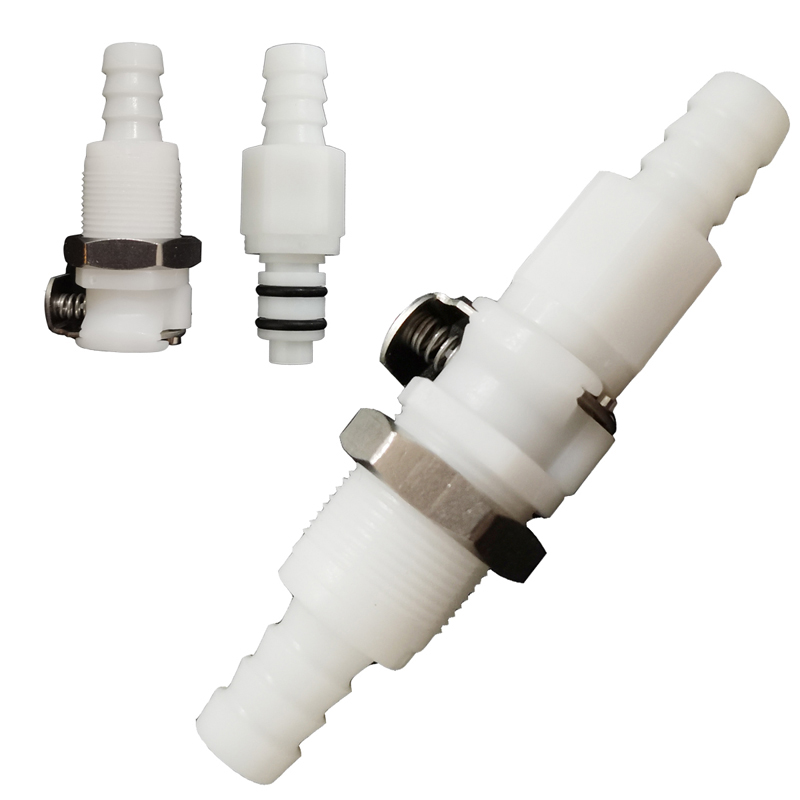 CPC塑料快速接头截止阀美容医疗仪器插拔断开公头母座1/45/163/8 - 图3