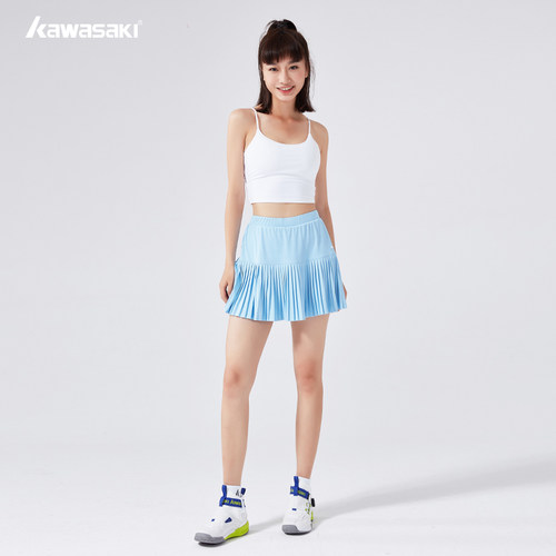 Kawasaki川崎新款羽毛球休闲运动短裙女显瘦半身裙防走光 - 图1