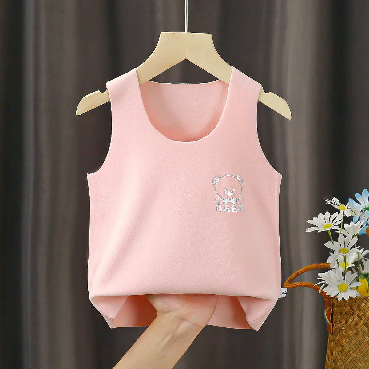 儿童德绒保暖背心春秋季婴幼儿打底男童内搭女童保暖无骨马甲坎肩,淘宝优惠券,粉丝福利购,淘宝优惠卷