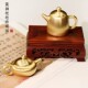 Teapot ທອງແດງບໍລິສຸດ mini, ສີ່ treasures ຂອງການສຶກສາ, ນ້ໍາຫຼຸດລົງ kettle inkstone