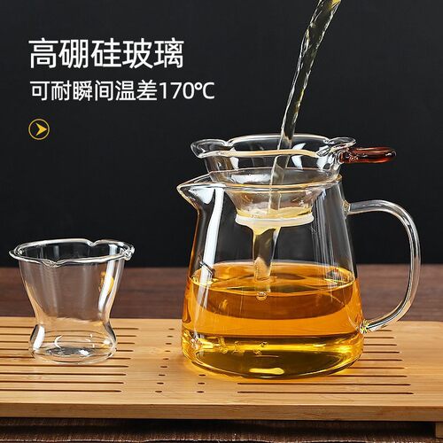 76玻璃茶漏茶滤创意茶叶过滤网泡茶器茶隔漏斗茶具配件滤茶器 - 图2