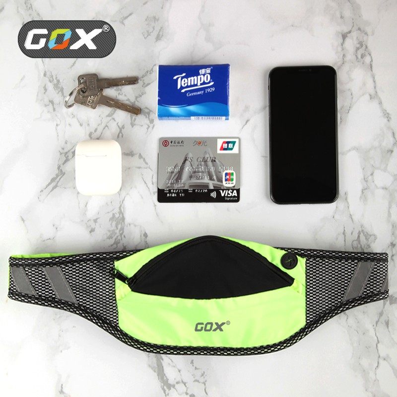 Gox lightweight, breathable, water-repellent, close-fitting sports waist bag