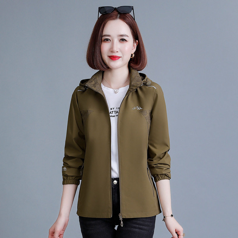 两面穿风衣外套女短款秋季休闲跨境热销外贸女装秋冬装台湾