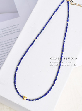 天然青金石+925银项链女款