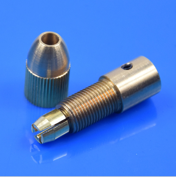 黄铜自紧钻夹头电磨电钻钻头夹diy微型迷你小电机钻头夹具连接杆,淘宝优惠券,粉丝福利购,淘宝优惠卷