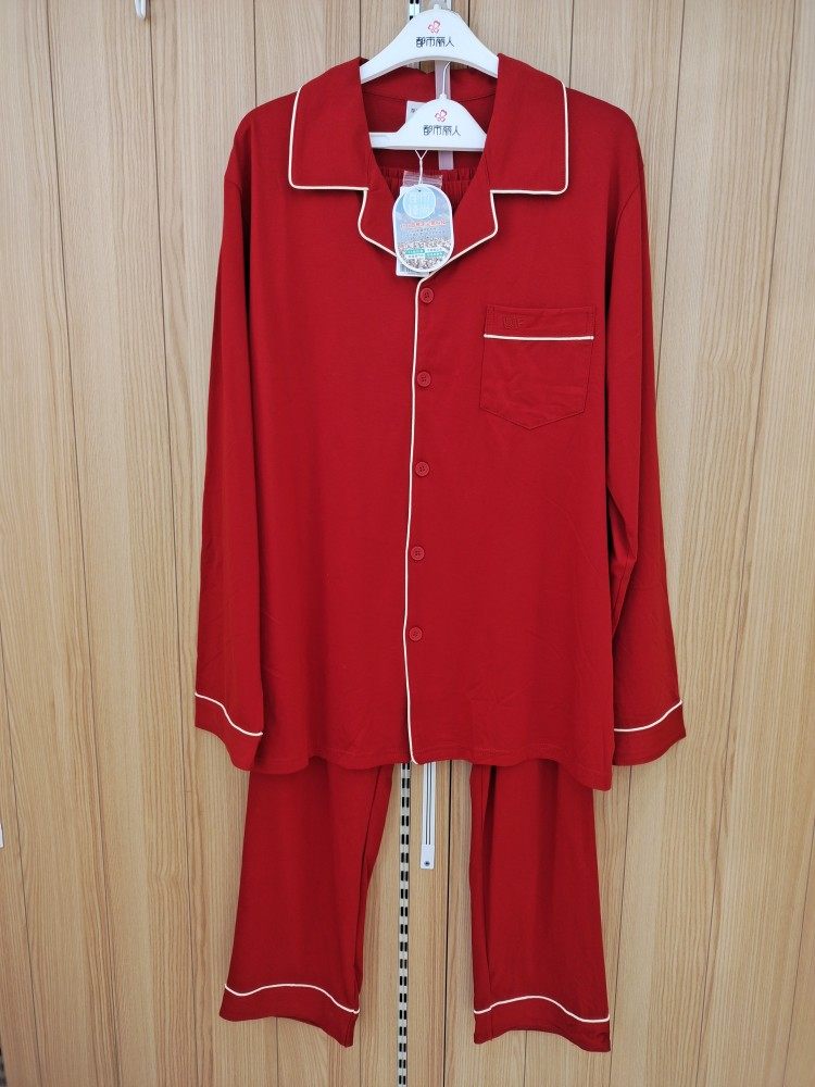 都市丽人红品情侣睡衣LH30B6FH30B6无尘棉100%纯棉长袖长裤家居服,淘宝优惠券,粉丝福利购,淘宝优惠卷