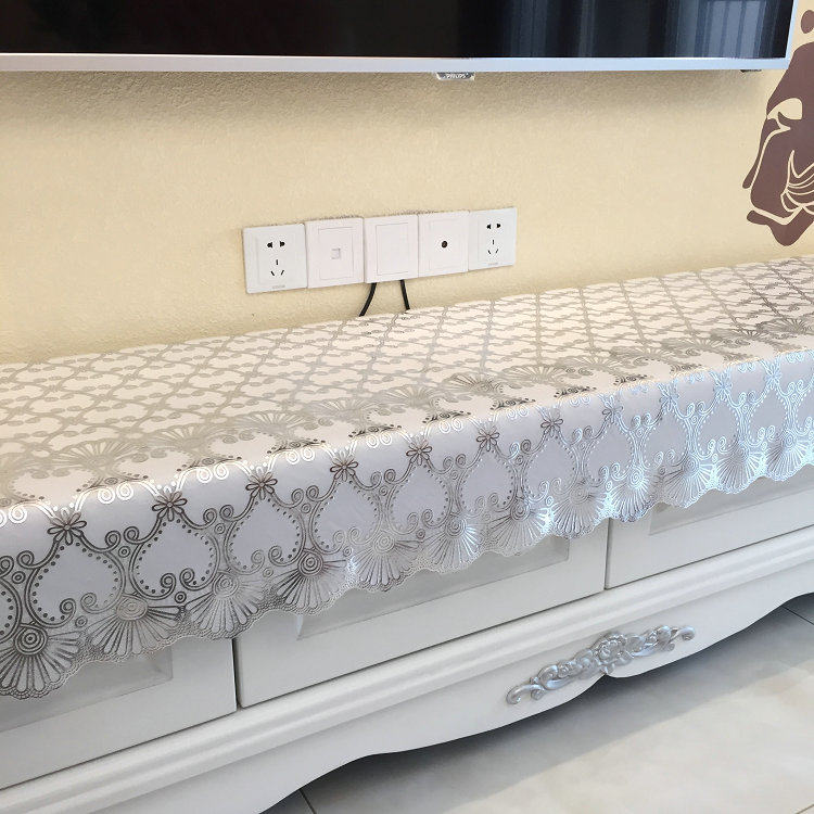 加宽简欧电视柜桌布PVC台布防水酒柜长条柜桌布防尘盖布,淘宝优惠券,粉丝福利购,淘宝优惠卷