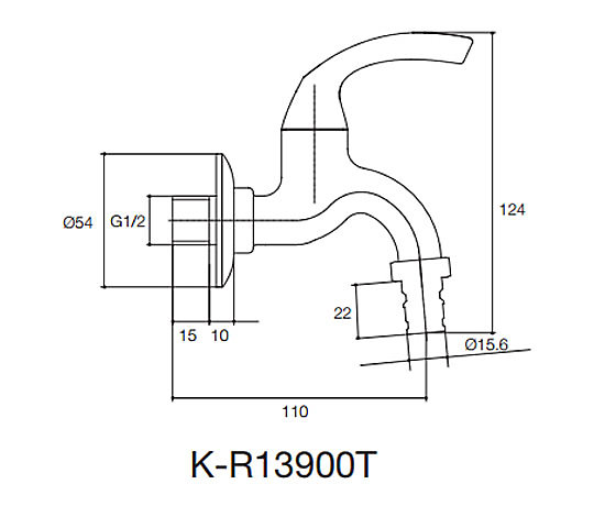 KOHLER/科勒 单冷304不锈钢洗衣机水龙头 K-R13900T-4-CP 特价 - 图1