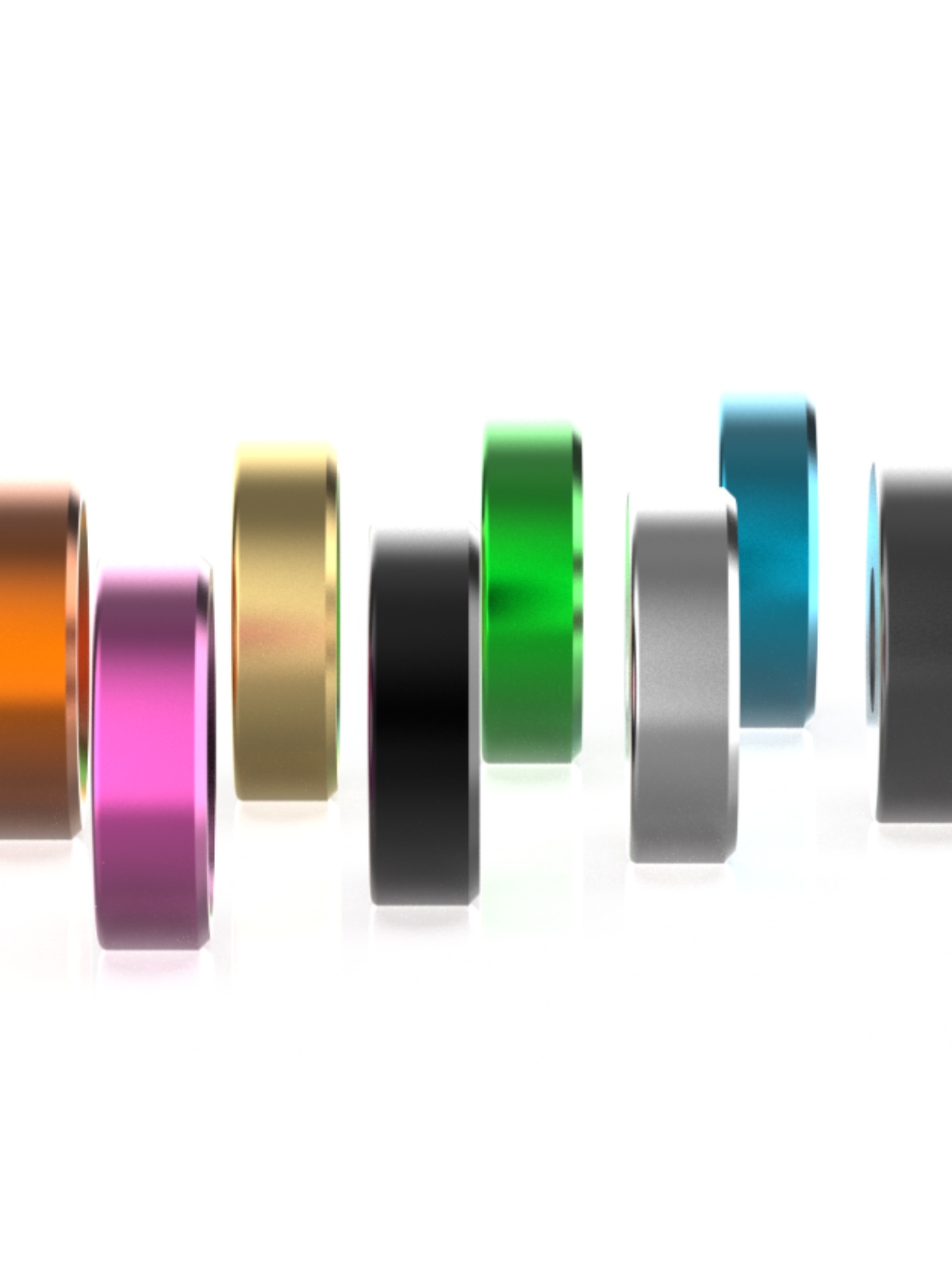 ULMOD电脑硬盘显卡电源彩色沉头螺丝垫片平头垫圈 6#-32 3.5mm孔 - 图2