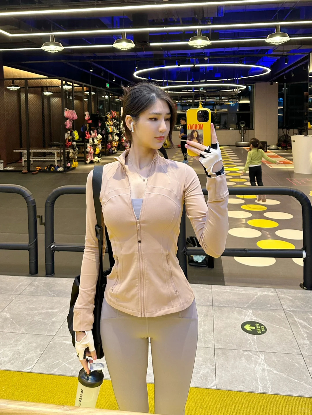 带标lulu瑜伽服春秋外套Define运动休闲健身服速干上衣修身夹克女 - 图2