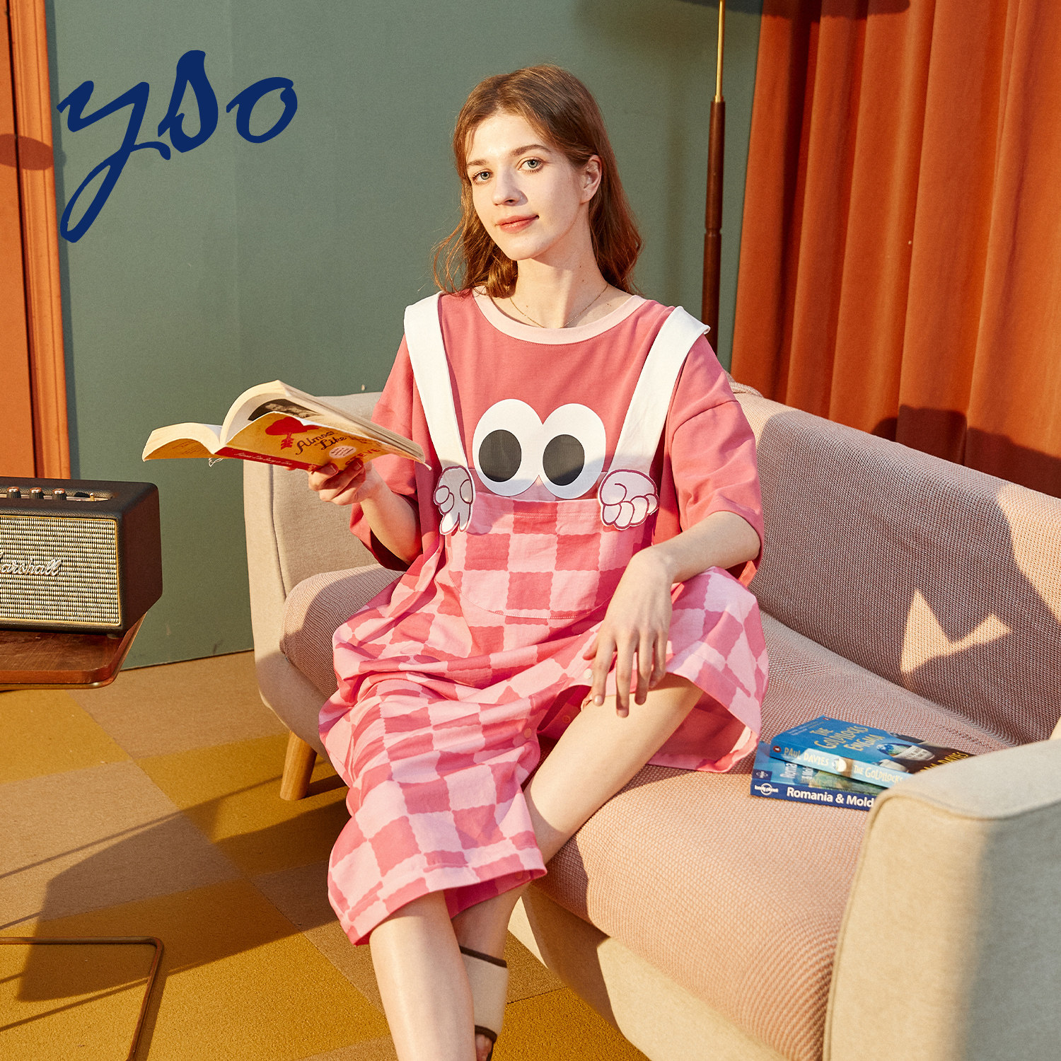 春夏连体衣可外穿a睡衣 yso睡衣/家居服套装