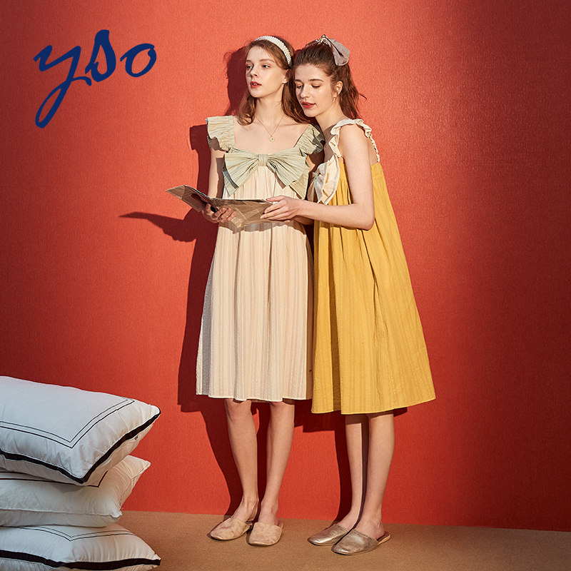 yso夏吊带性感可爱公主风睡衣裙 yso睡裙