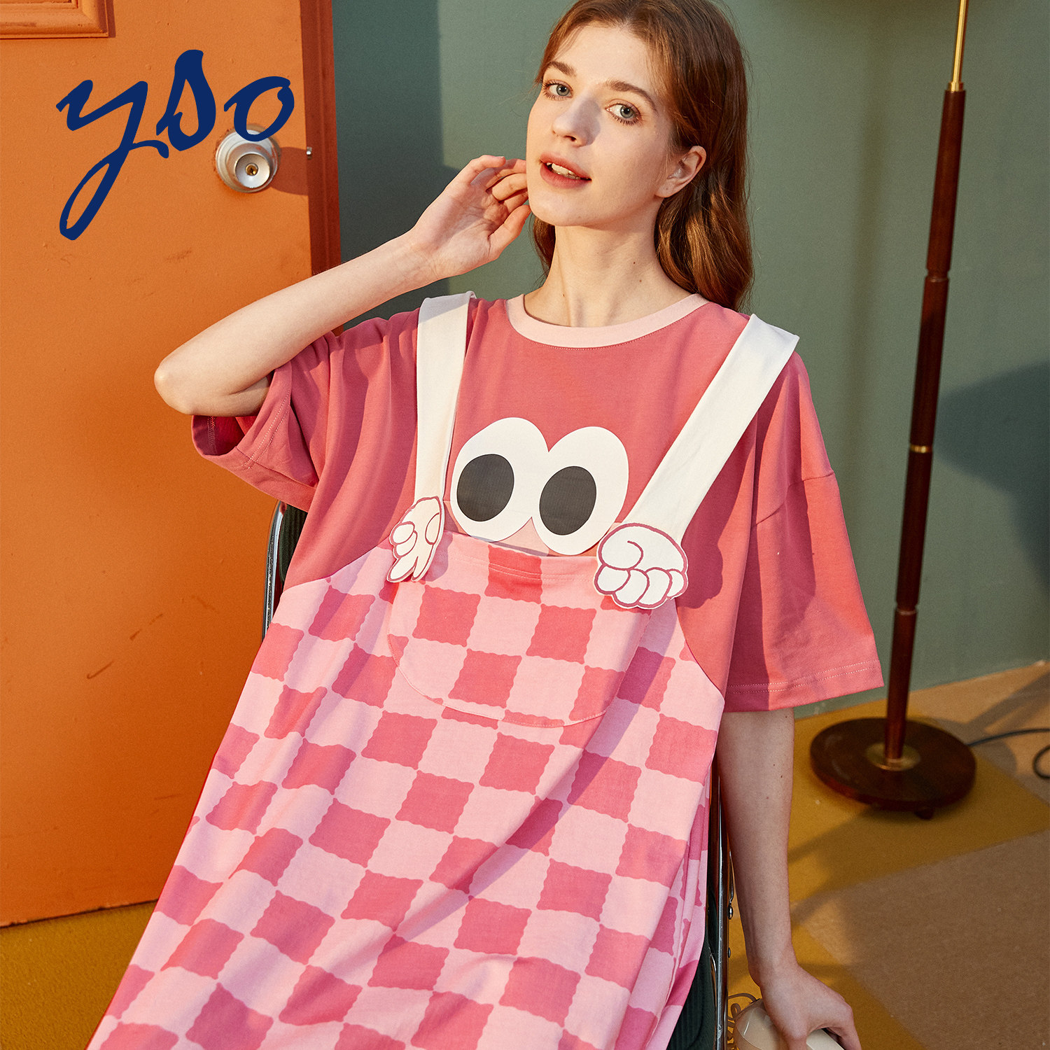 春夏连体衣可外穿a睡衣 yso睡衣/家居服套装