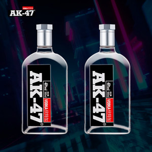 AK47伏特加烈酒高度酒吧洋酒原味鸡尾酒非俄罗斯vodk威士忌白兰地