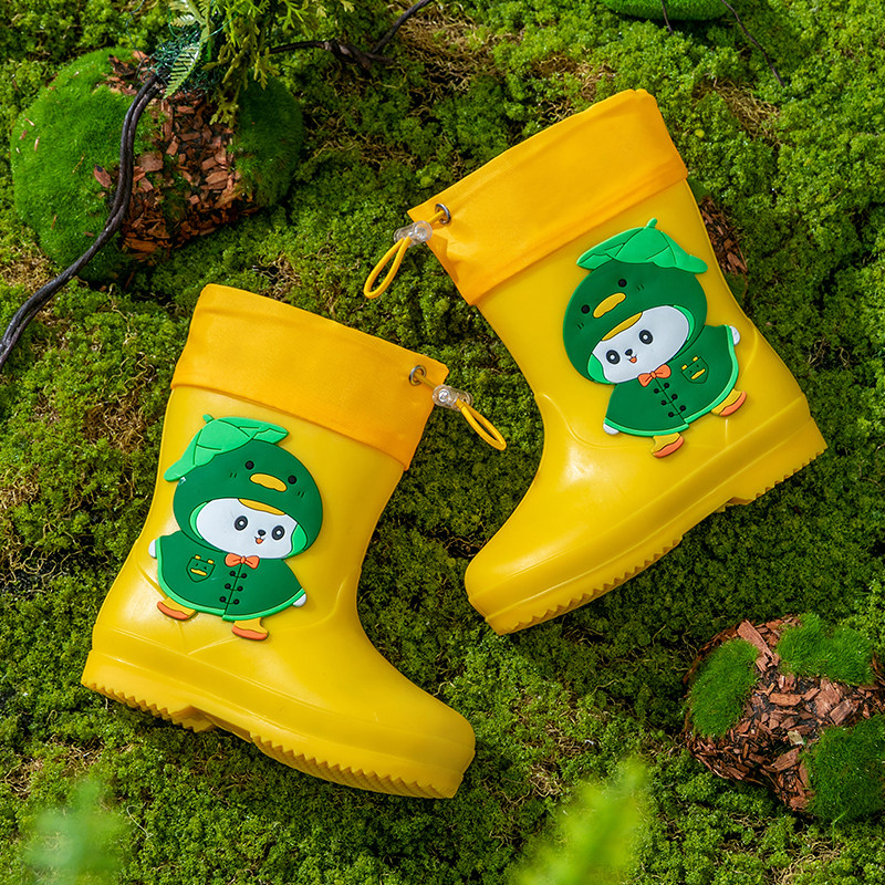 儿童雨鞋卡通恐龙宝宝雨靴防水水鞋外穿男女童2-6岁可爱短筒套鞋,淘宝优惠券,粉丝福利购,淘宝优惠卷