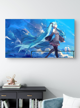 初音未来海报墙贴纸定制房间宿舍miku二次元日系动漫周边装饰贴画
