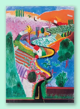 大卫霍克尼诺曼底的春天系列绘画
