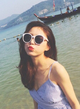 ulzzang原宿风墨镜修脸大框架