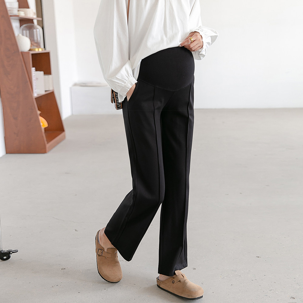 宅女中线裤~孕妇直筒裤秋季新款韩系休闲宽松薄款气质潮妈洋气裤,淘宝优惠券,粉丝福利购,淘宝优惠卷