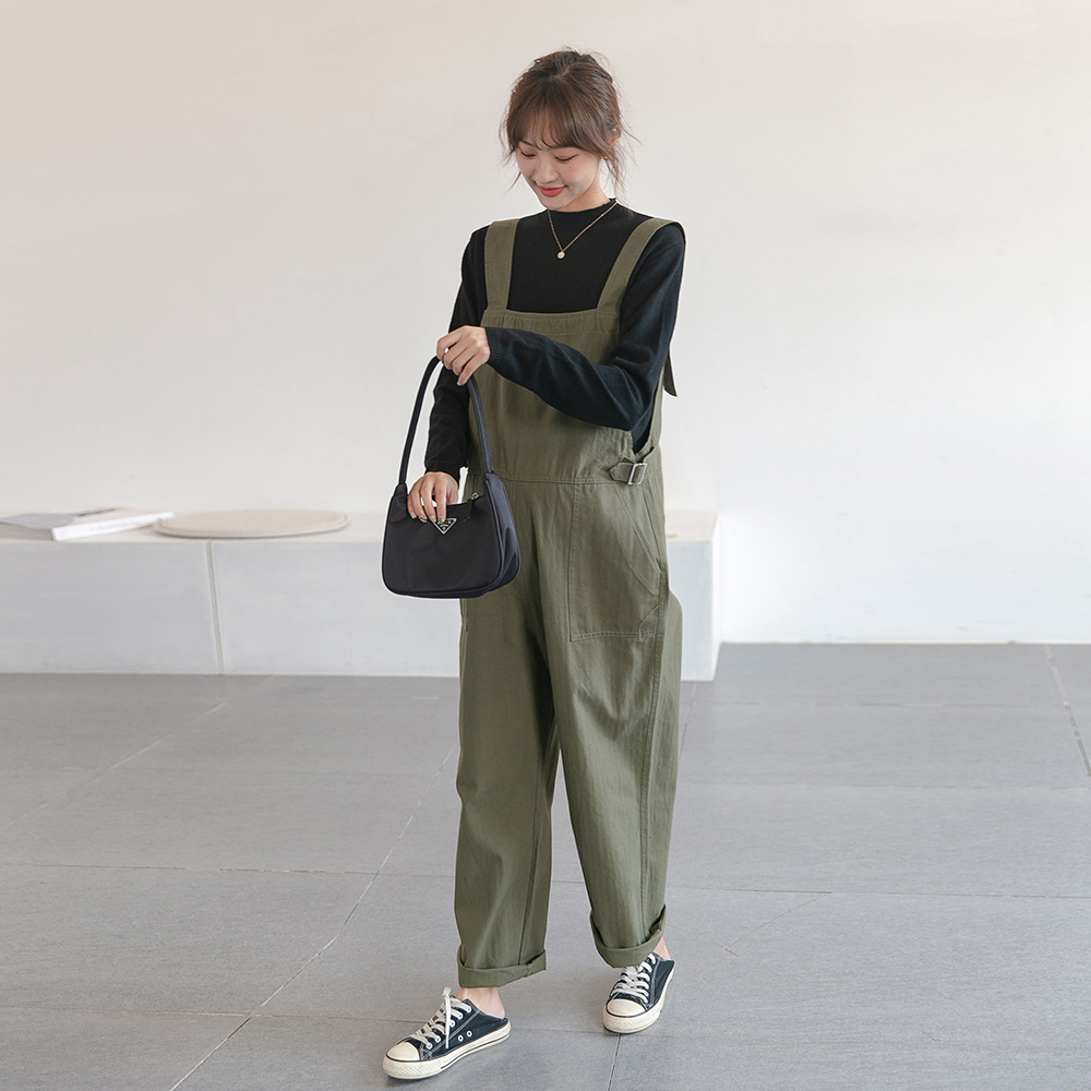 韩国小姐姐~孕妇装春秋装时尚背带裤两件套小个子女吊带裤套装裤,淘宝优惠券,粉丝福利购,淘宝优惠卷