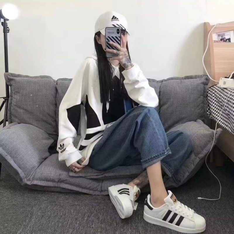 Adidas 三叶草SUPERSTAR男女运动休闲贝壳头板鞋 B27136 H00238 - 图0