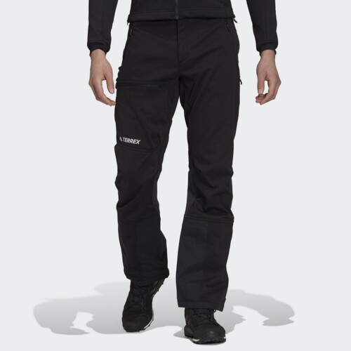 Adidas阿迪达斯 运动休闲加绒长裤滑雪软壳冲锋裤 GJ8315 GJ8314 - 图0