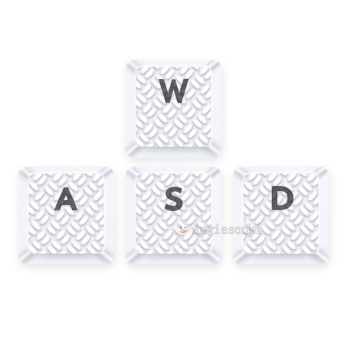 适用于罗技G915/913 G815/813白色纹理防滑透光键帽fps游戏 - 图1