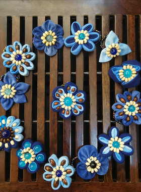 云南戒指女布艺民族风扎染