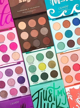 colourpop卡拉泡泡九色眼影盘