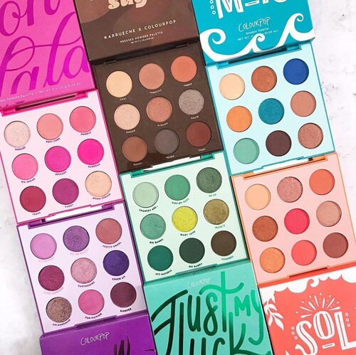 colourpop卡拉泡泡colorpop九色哑光石英眼影盘蛇纹椰子烟熏美版 - 图1