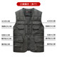 Multi-pocket down cotton vest in autumn and winter keep warm and thick