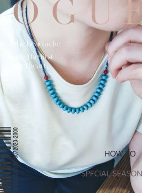 天然蓝松石项链女款2024新款爆款轻奢小众高级感锁骨链颈链青金石