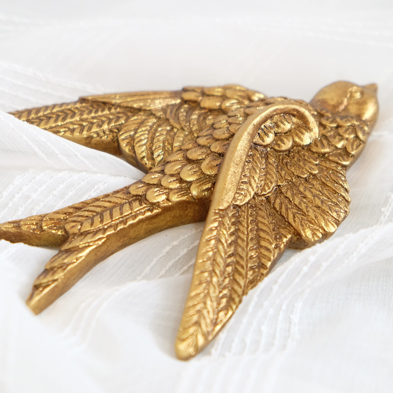 欧式复古轻奢飞燕壁饰 客厅卧室墙饰小燕子装饰品 墙孔遮挡装饰,淘宝优惠券,粉丝福利购,淘宝优惠卷