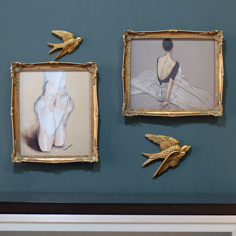 欧式复古轻奢飞燕壁饰 客厅卧室墙饰小燕子装饰品 墙孔遮挡装饰,淘宝优惠券,粉丝福利购,淘宝优惠卷