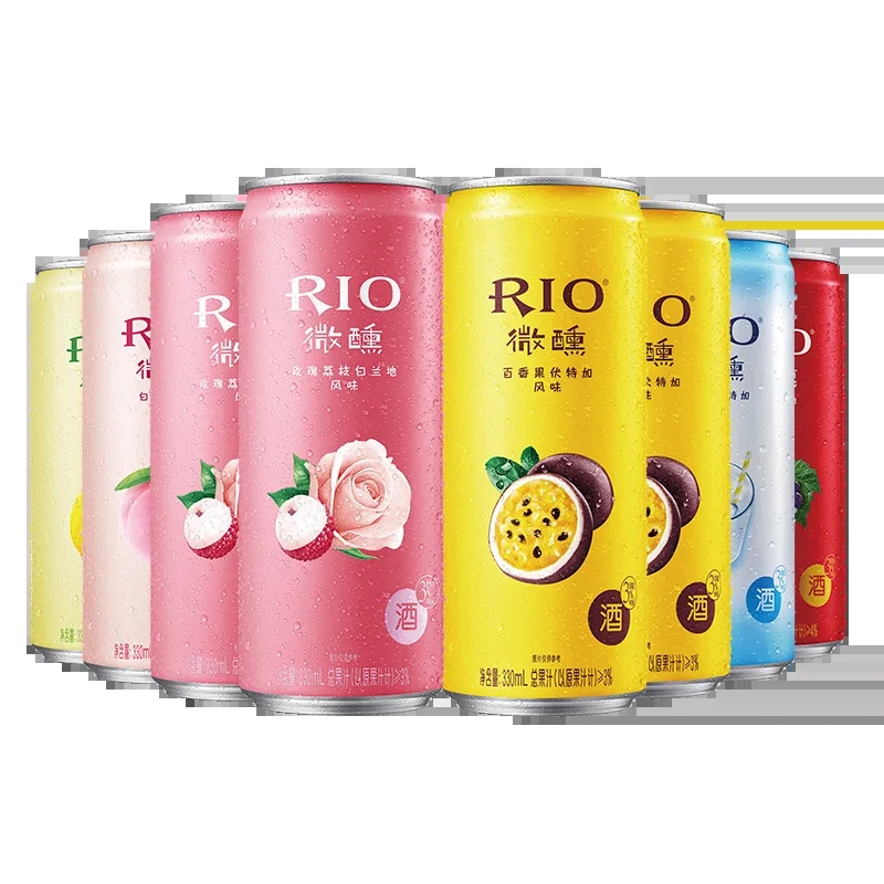 锐澳RIO鸡尾酒微醺3度玫瑰白兰地百香果草莓柠檬伏特加威士忌-图1