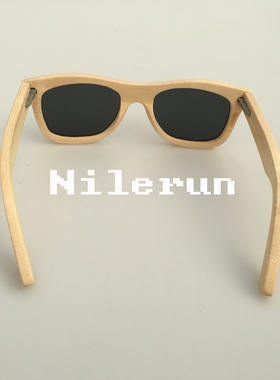 墨镜竹制黑色偏光太阳镜