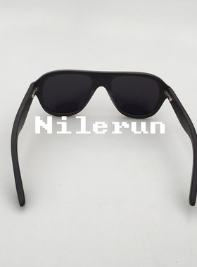 墨镜飞行员式黑檀木绿色太阳眼镜