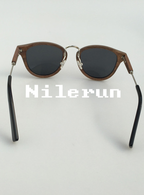 墨镜复古风鼻梁框架圆形太阳眼镜